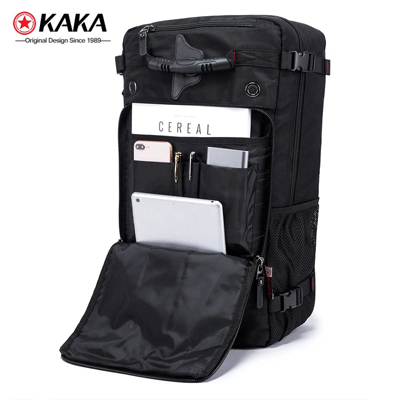 KAKA 50L Waterproof Travel Backpack Men Women Multifunction 17.3 Laptop Backpacks Male outdoor Luggage Bag mochilas Best quality