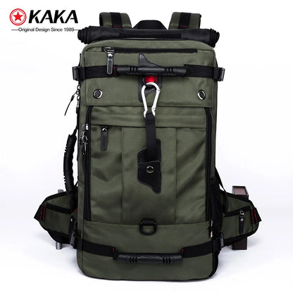 KAKA 50L Waterproof Travel Backpack Men Women Multifunction 17.3 Laptop Backpacks Male outdoor Luggage Bag mochilas Best quality