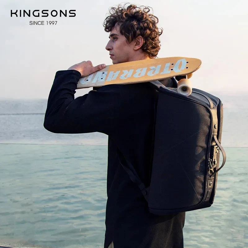KINCASE Anti-theft Men Backpack Foldable Travel Bag Laptop Backpack 15 6 inch Cut proof USB