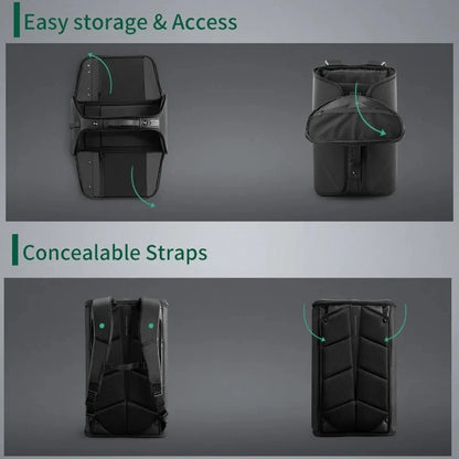 KINCASE Anti-theft Men Backpack Foldable Travel Bag Laptop Backpack 15.6 inch Cut-proof /USB Charge/TSA Lock/Rfid Block