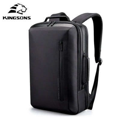 KINGSONS 15.6-Inch Laptop Backpack 45*29*18 Business Outdoor Waterproof Practical Men's Backpack