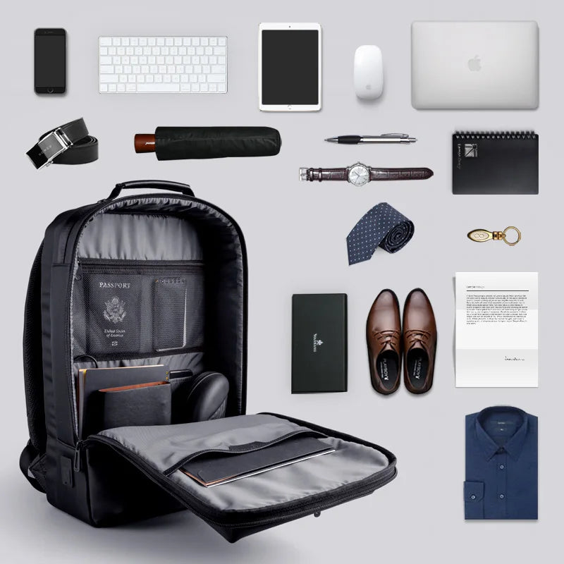 KINGSONS 15.6-Inch Laptop Backpack 45*29*18 Business Outdoor Waterproof Practical Men's Backpack
