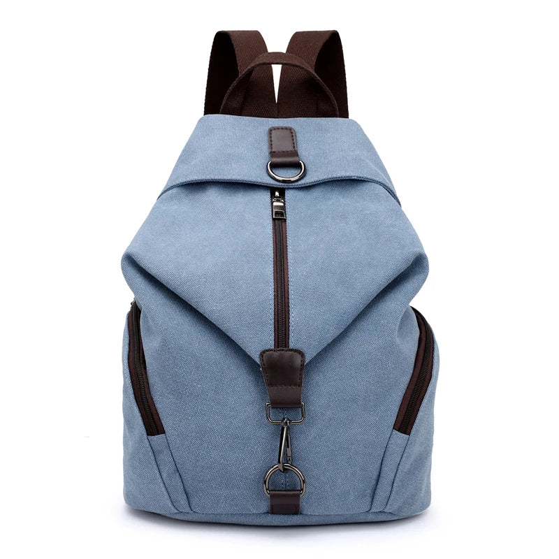 KMFFLY Brand Women Canvas Backpack Preppy Style School Lady Girl Student School Laptop Bag Top Quality Canvas Mochila Bolsas2024