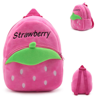 Kawaii 3D Cartoon Animals Kids School Bag for Girls Safety Soft Plush Kindergarten Children Backpacks Child Outdoors Snack Bags