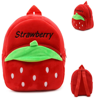 Kawaii 3D Cartoon Animals Kids School Bag for Girls Safety Soft Plush Kindergarten Children Backpacks Child Outdoors Snack Bags