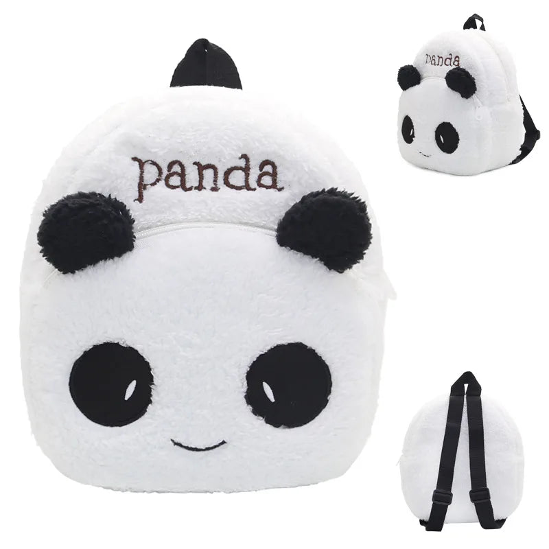 Kawaii 3D Cartoon Animals Kids School Bag for Girls Safety Soft Plush Kindergarten Children Backpacks Child Outdoors Snack Bags
