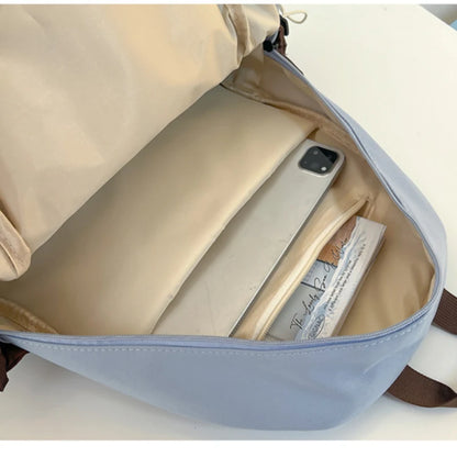 Kawaii Cute Aesthetic Backpack for School with Casual Daypack Middle Student Travel College Large Capacity Bookbag