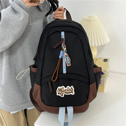 Kawaii Cute Aesthetic Backpack for School with Casual Daypack Middle Student Travel College Large Capacity Bookbag