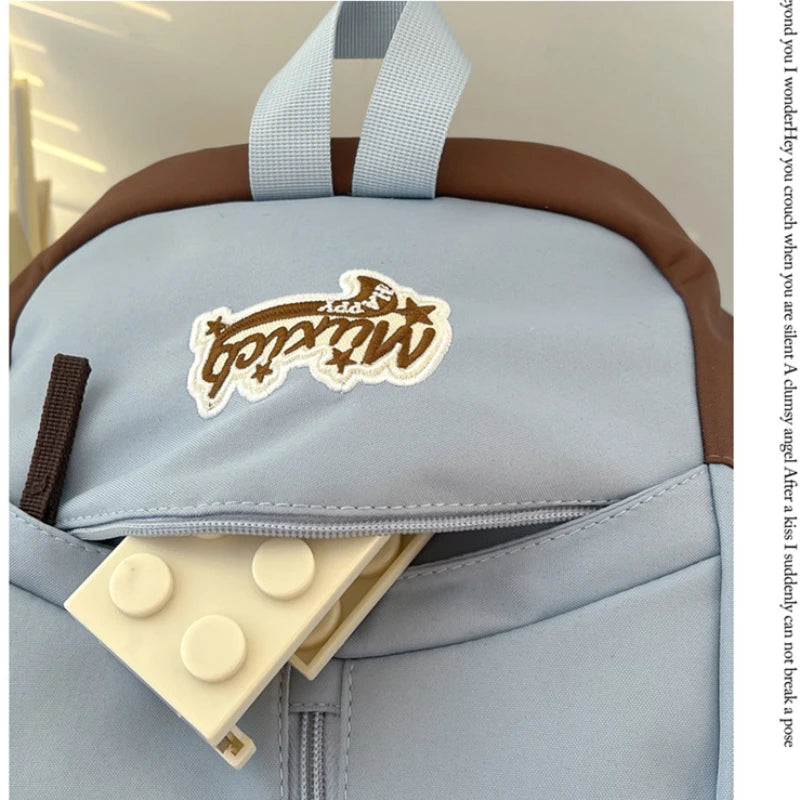Kawaii Cute Aesthetic Backpack for School with Casual Daypack Middle Student Travel College Large Capacity Bookbag