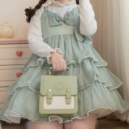 Kawaii Japan Style Girls Handbags Lolita Shoulders Bag Briefcase Bookbags anime lucky bag material escolar