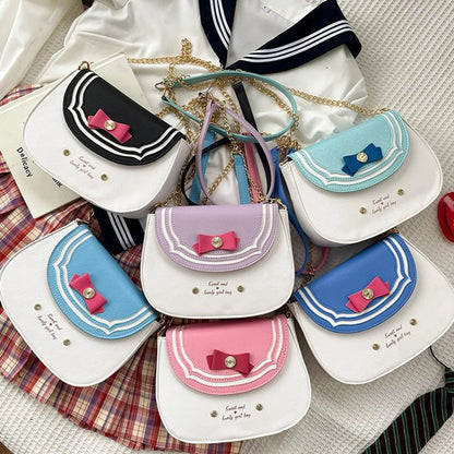 Kawaii Japan Style Lolita Girl Chain Bags Lovely Sailor Style ShoulderBags ClutchBags Anime