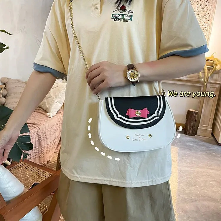 Kawaii Japan Style Lolita Girl Chain Bags Lovely Sailor Style ShoulderBags ClutchBags Anime