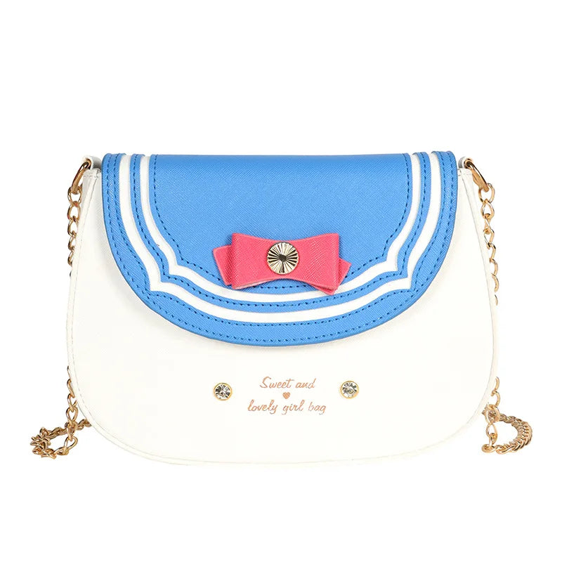 Kawaii Japan Style Lolita Girl Chain Bags Lovely Sailor Style ShoulderBags ClutchBags Anime