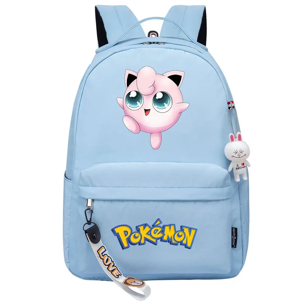 Kawaii Raichu Togepi Jigglypuff Boys Girls Kids School Book Bags Women Bagpack Teenagers Canvas Laptop Travel Backpack