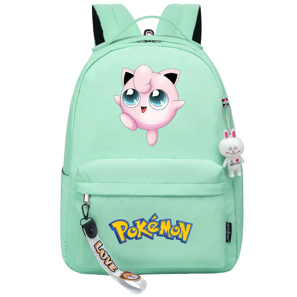 Kawaii Raichu Togepi Jigglypuff Boys Girls Kids School Book Bags Women Bagpack Teenagers Canvas Laptop Travel Backpack
