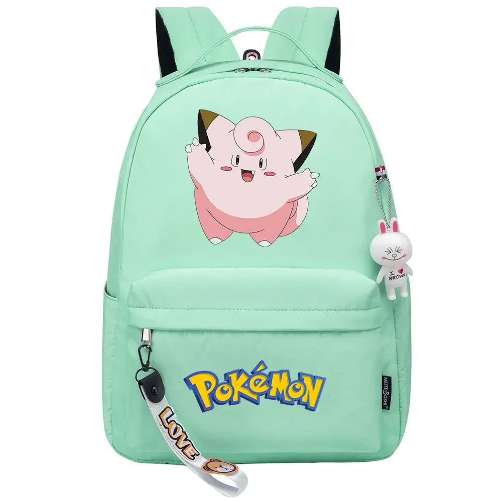 Kawaii Raichu Togepi Jigglypuff Boys Girls Kids School Book Bags Women Bagpack Teenagers Canvas Laptop Travel Backpack