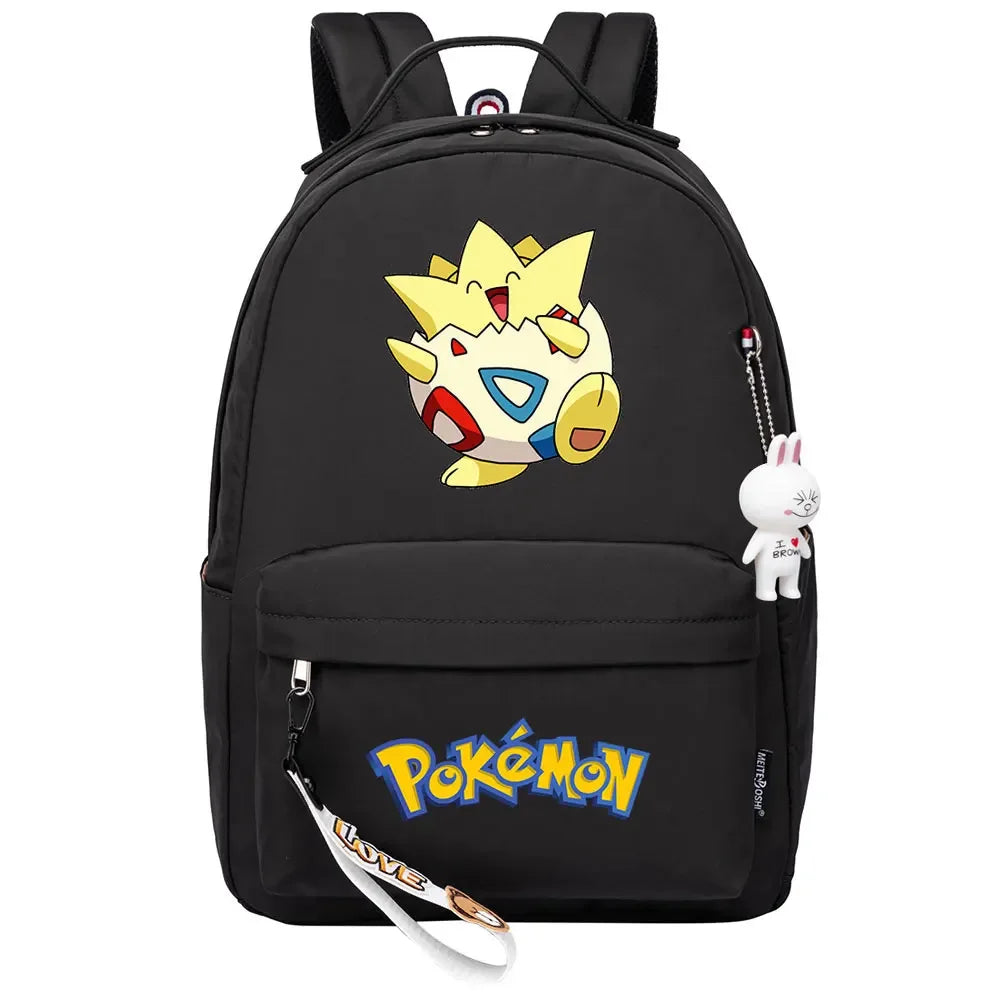 Kawaii Raichu Togepi Jigglypuff Boys Girls Kids School Book Bags Women Bagpack Teenagers Canvas Laptop Travel Backpack