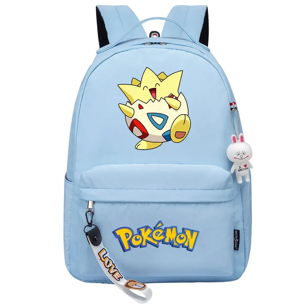 Kawaii Raichu Togepi Jigglypuff Boys Girls Kids School Book Bags Women Bagpack Teenagers Canvas Laptop Travel Backpack