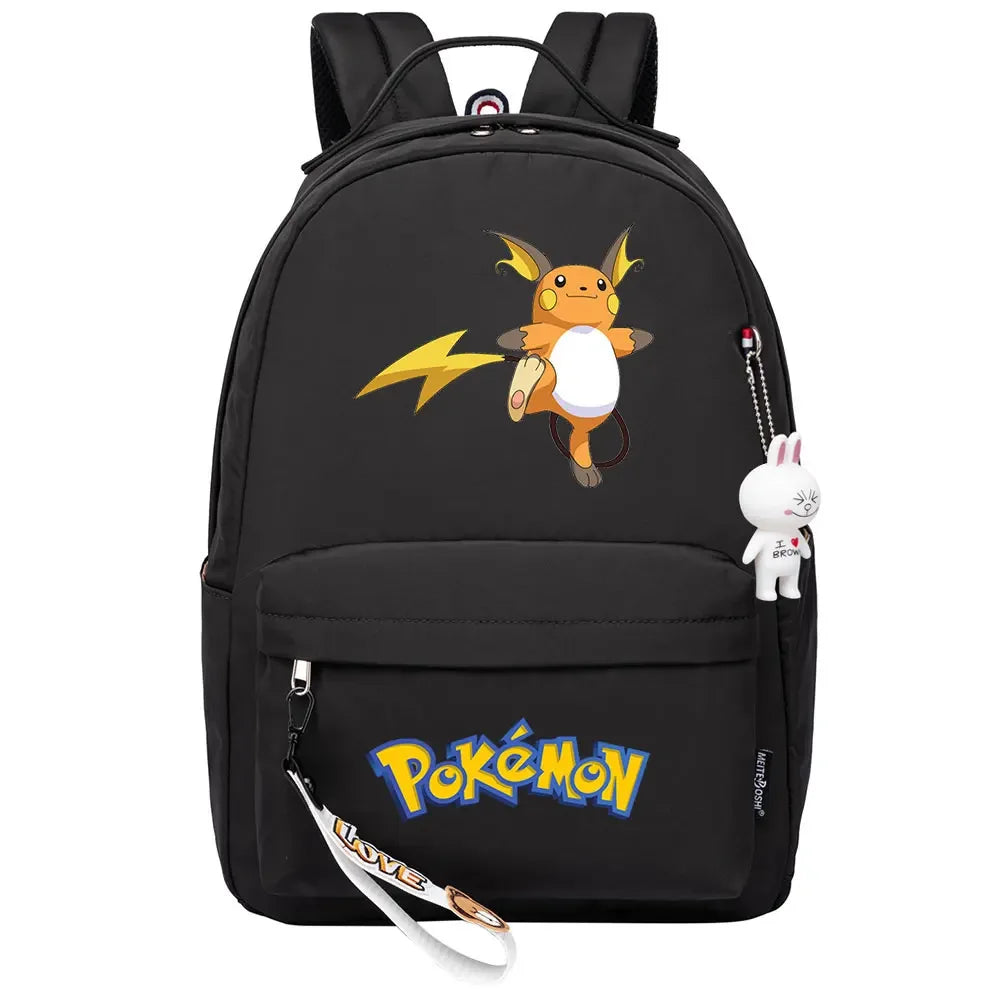 Kawaii Raichu Togepi Jigglypuff Boys Girls Kids School Book Bags Women Bagpack Teenagers Canvas Laptop Travel Backpack