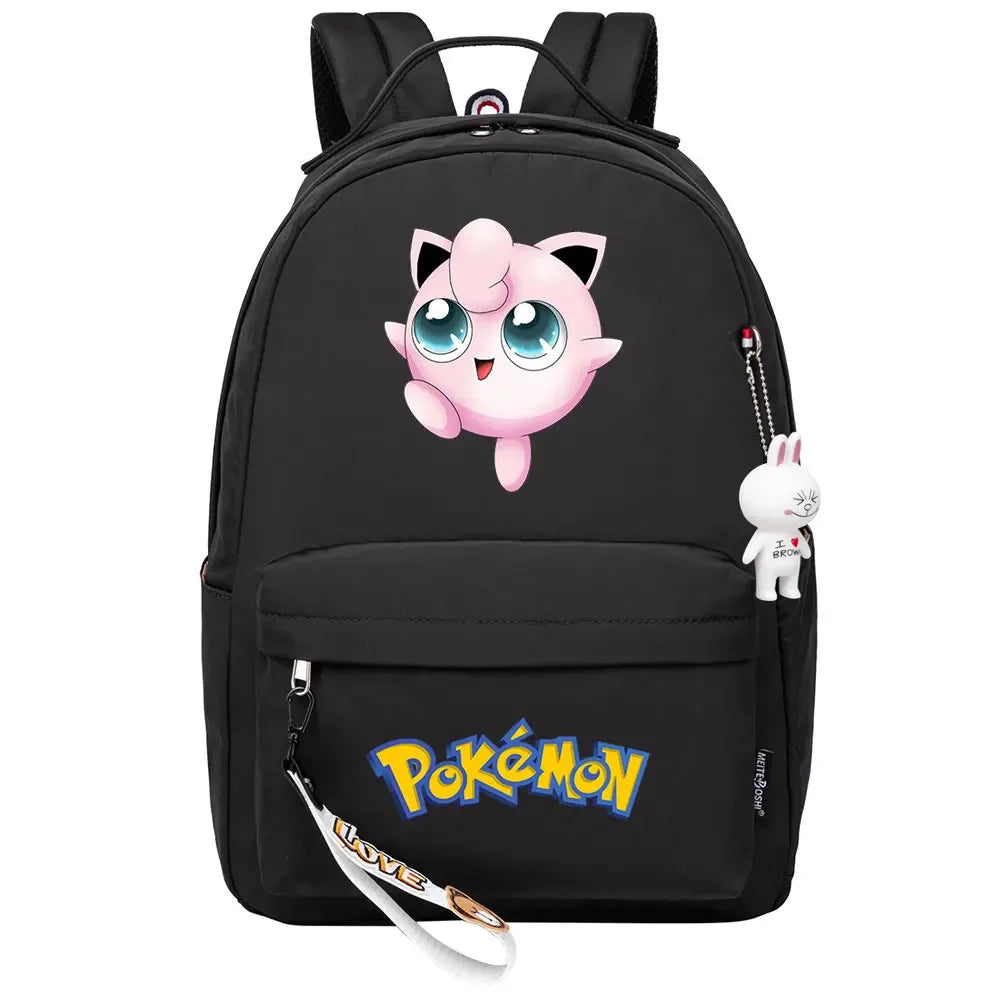 Kawaii Raichu Togepi Jigglypuff Boys Girls Kids School Book Bags Women Bagpack Teenagers Canvas Laptop Travel Backpack