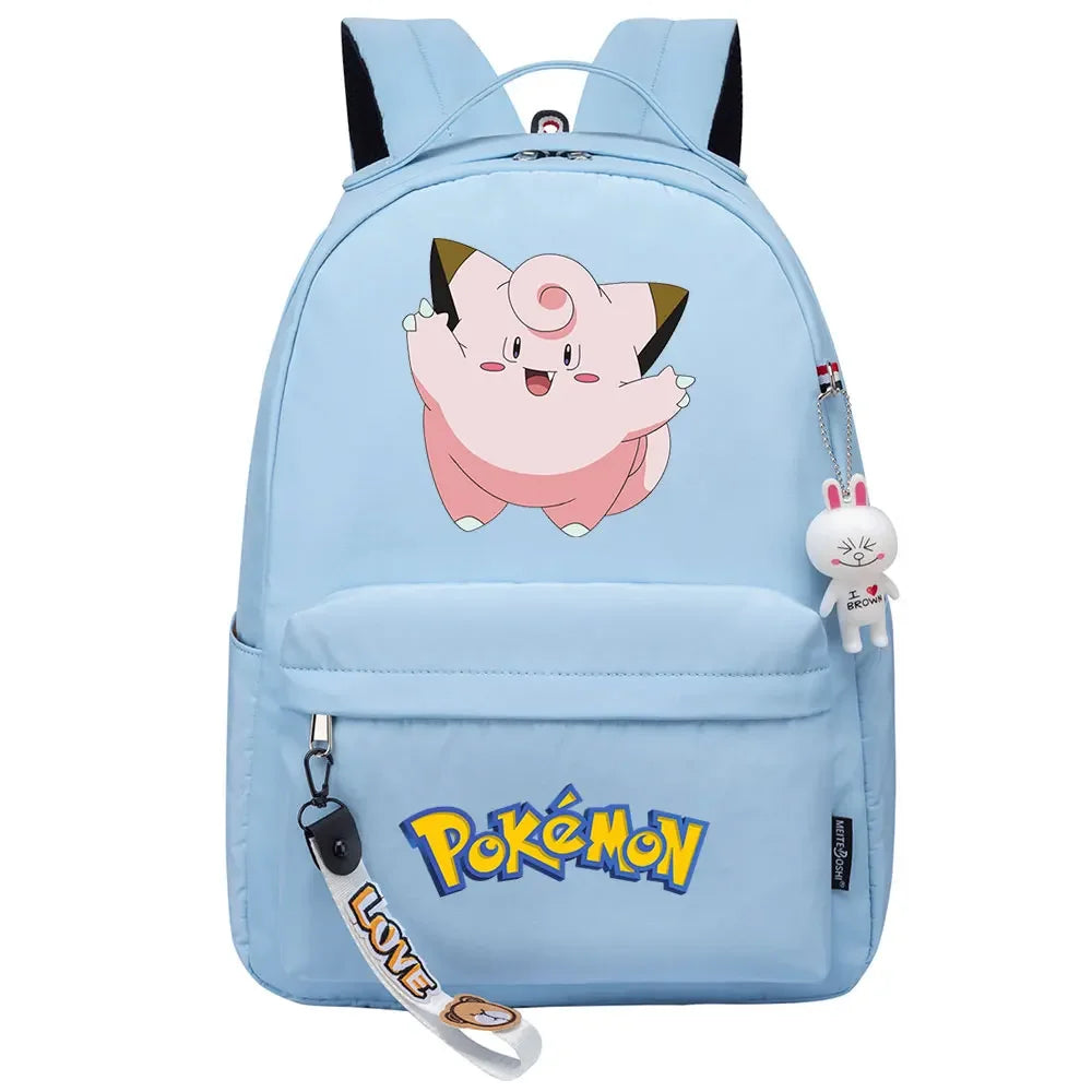 Kawaii Raichu Togepi Jigglypuff Boys Girls Kids School Book Bags Women Bagpack Teenagers Canvas Laptop Travel Backpack