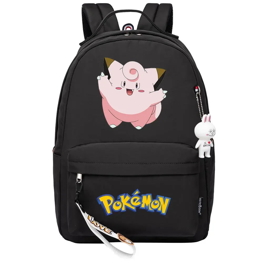 Kawaii Raichu Togepi Jigglypuff Boys Girls Kids School Book Bags Women Bagpack Teenagers Canvas Laptop Travel Backpack
