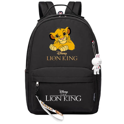 Kawaii The Lion King Boys Girls Kids School Book Bags Women Bagpack Teenagers Canvas Laptop Travel Backpack