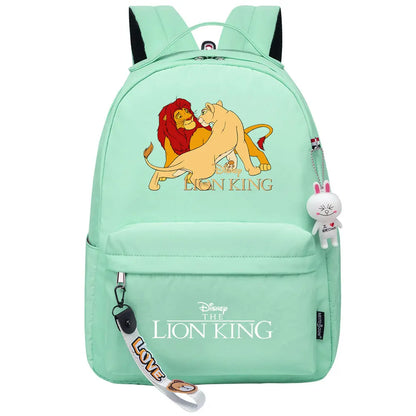 Kawaii The Lion King Boys Girls Kids School Book Bags Women Bagpack Teenagers Canvas Laptop Travel Backpack