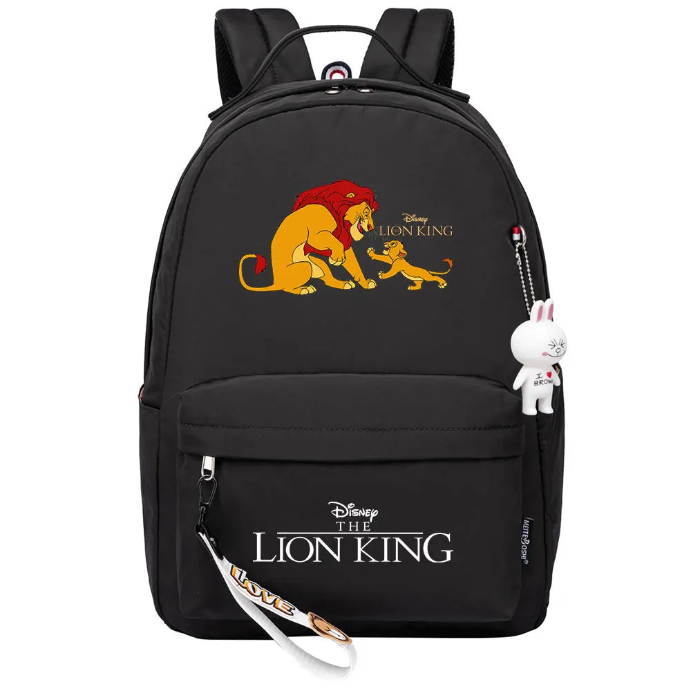 Kawaii The Lion King Boys Girls Kids School Book Bags Women Bagpack Teenagers Canvas Laptop Travel Backpack