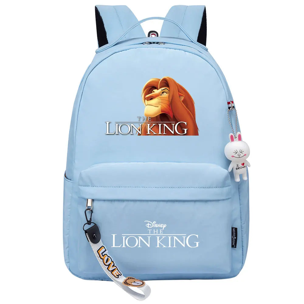 Kawaii The Lion King Boys Girls Kids School Book Bags Women Bagpack Teenagers Canvas Laptop Travel Backpack