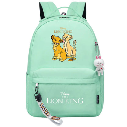 Kawaii The Lion King Boys Girls Kids School Book Bags Women Bagpack Teenagers Canvas Laptop Travel Backpack