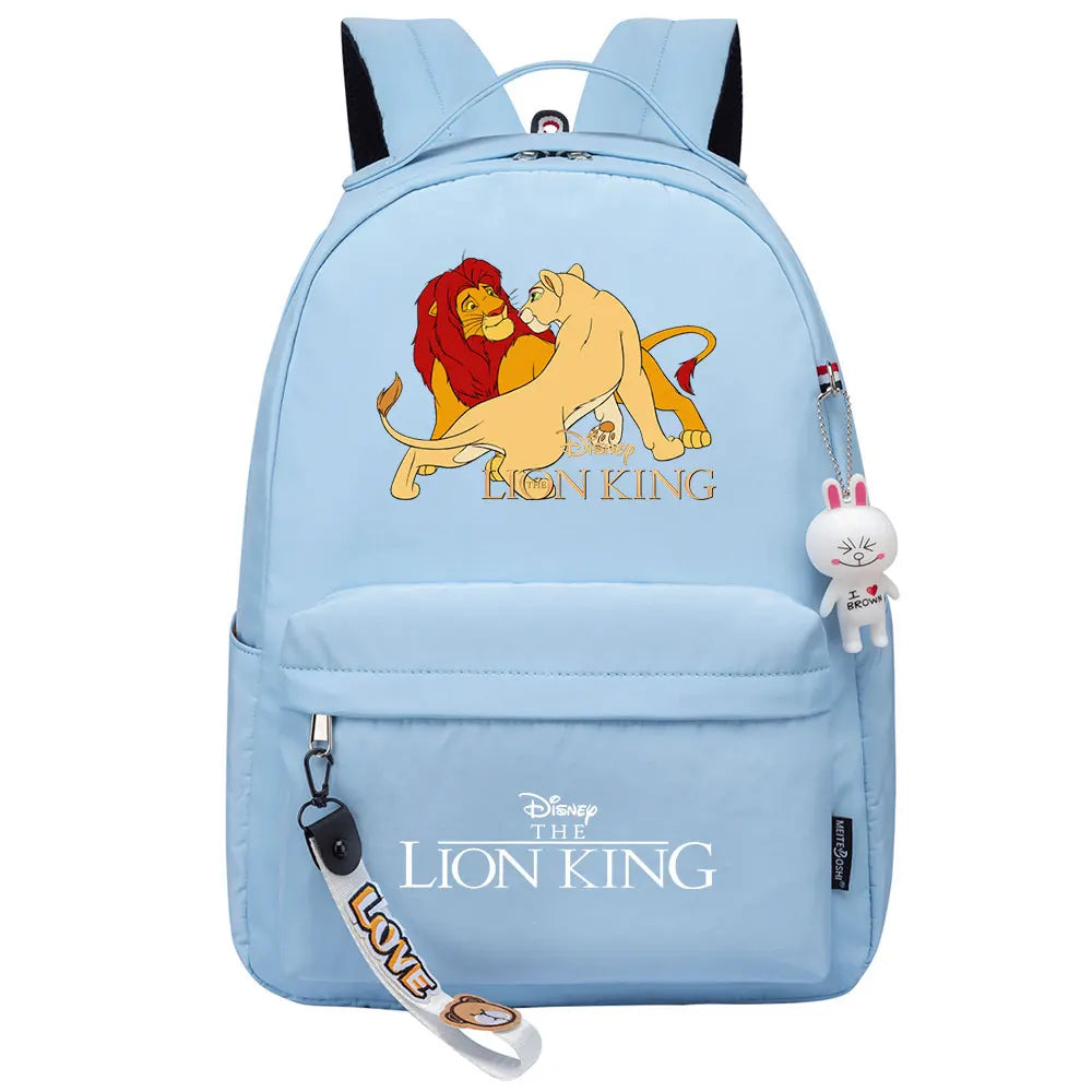 Kawaii The Lion King Boys Girls Kids School Book Bags Women Bagpack Teenagers Canvas Laptop Travel Backpack
