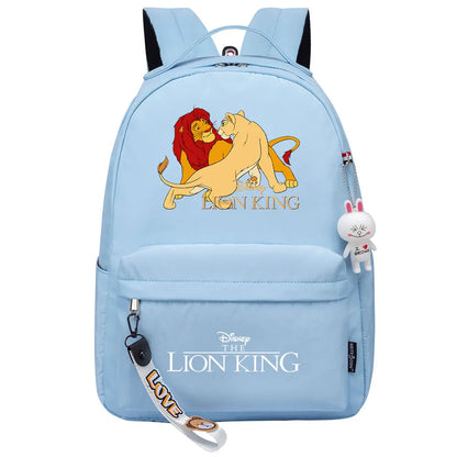 Kawaii The Lion King Boys Girls Kids School Book Bags Women Bagpack Teenagers Canvas Laptop Travel Backpack