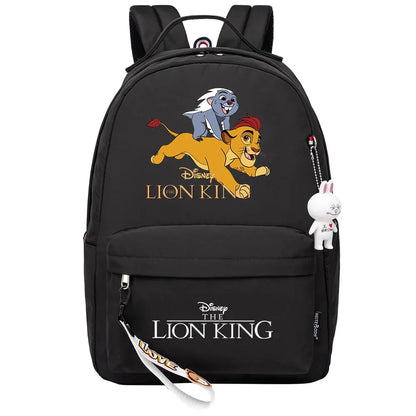 Kawaii The Lion King Boys Girls Kids School Book Bags Women Bagpack Teenagers Canvas Laptop Travel Backpack