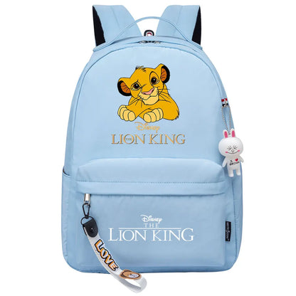 Kawaii The Lion King Boys Girls Kids School Book Bags Women Bagpack Teenagers Canvas Laptop Travel Backpack