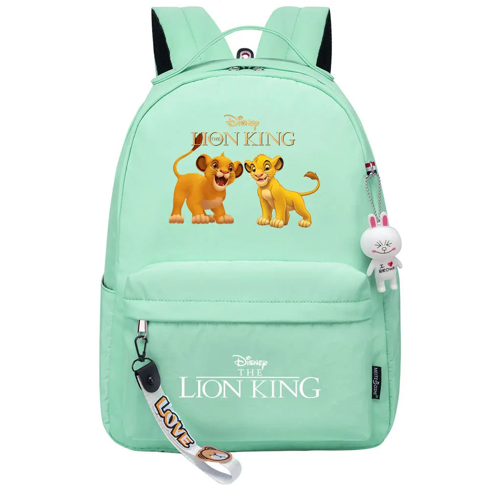 Kawaii The Lion King Boys Girls Kids School Book Bags Women Bagpack Teenagers Canvas Laptop Travel Backpack
