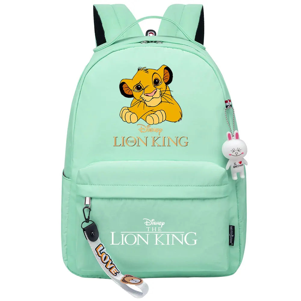 Kawaii The Lion King Boys Girls Kids School Book Bags Women Bagpack Teenagers Canvas Laptop Travel Backpack