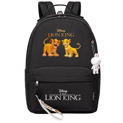 Kawaii The Lion King Boys Girls Kids School Book Bags Women Bagpack Teenagers Canvas Laptop Travel Backpack
