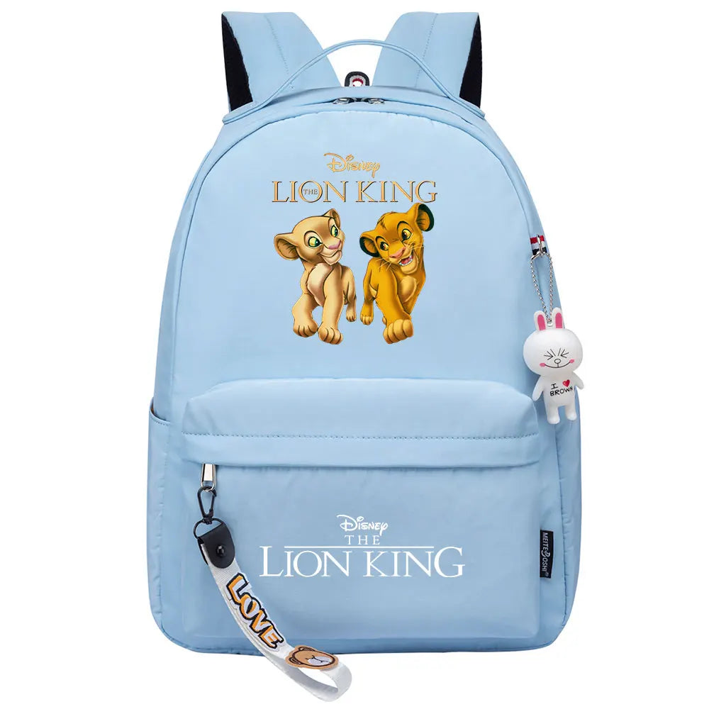 Kawaii The Lion King Boys Girls Kids School Book Bags Women Bagpack Teenagers Canvas Laptop Travel Backpack