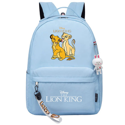 Kawaii The Lion King Boys Girls Kids School Book Bags Women Bagpack Teenagers Canvas Laptop Travel Backpack