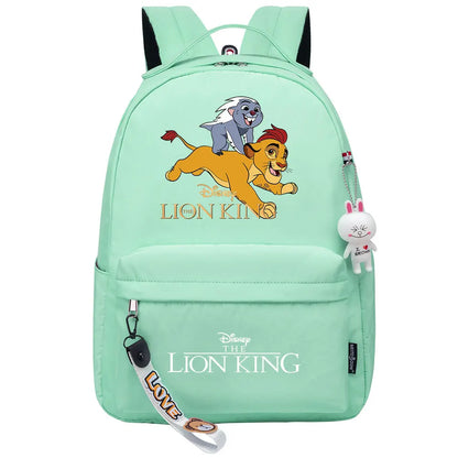 Kawaii The Lion King Boys Girls Kids School Book Bags Women Bagpack Teenagers Canvas Laptop Travel Backpack