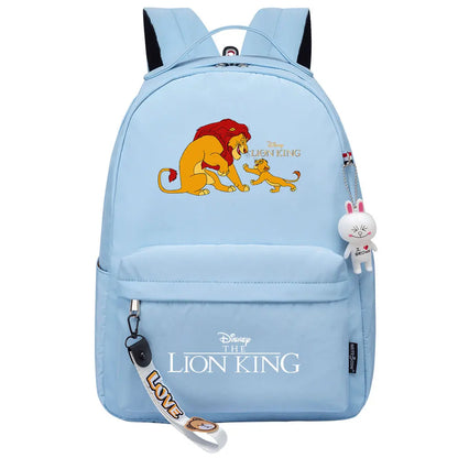 Kawaii The Lion King Boys Girls Kids School Book Bags Women Bagpack Teenagers Canvas Laptop Travel Backpack