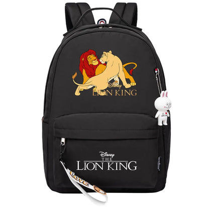 Kawaii The Lion King Boys Girls Kids School Book Bags Women Bagpack Teenagers Canvas Laptop Travel Backpack