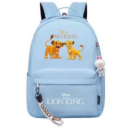 Kawaii The Lion King Boys Girls Kids School Book Bags Women Bagpack Teenagers Canvas Laptop Travel Backpack