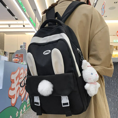 Kawaii Travel Pink Girl School Bag Female Cartoon Laptop College Backpack Cute Ladies Book Bag Fashion Women New Backpack Trendy