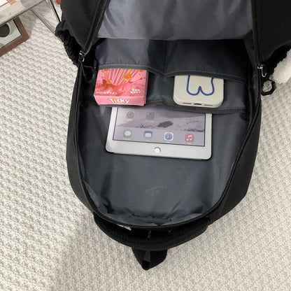 Kawaii Travel Pink Girl School Bag Female Cartoon Laptop College Backpack Cute Ladies Book Bag Fashion Women New Backpack Trendy