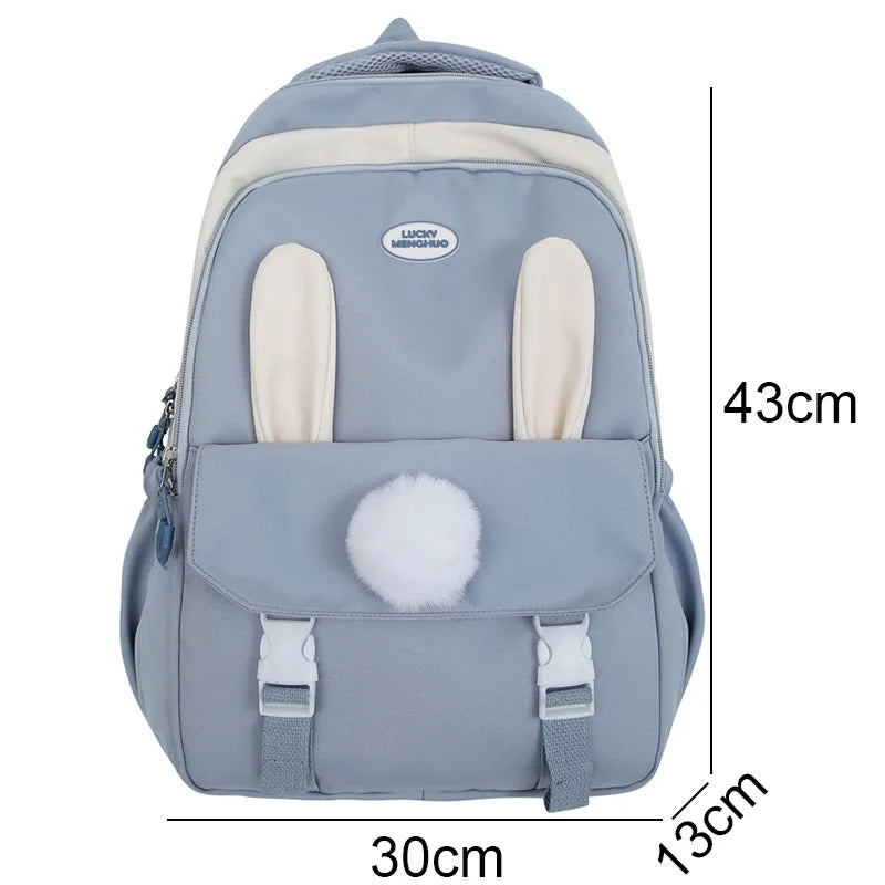 Kawaii Travel Pink Girl School Bag Female Cartoon Laptop College Backpack Cute Ladies Book Bag Fashion Women New Backpack Trendy