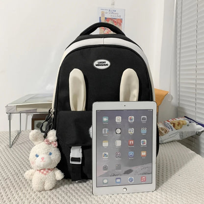 Kawaii Travel Pink Girl School Bag Female Cartoon Laptop College Backpack Cute Ladies Book Bag Fashion Women New Backpack Trendy