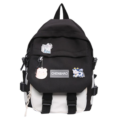 Kawaii Women Student Bag New Badge Fashion Ladies Harajuku Backpack Trendy Female Cute School Bag Teenage Girl College Backpacks