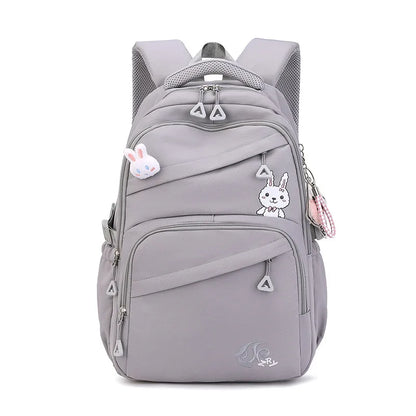 Kawaii rabbit Backpack for Girls School Bags Portability Waterproof Teens College Student Large Travel Shoulder Bag Mochilas
